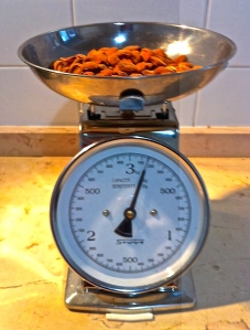 Weigh all of your dry baking ingredients on a kitchen scale for perfect results.