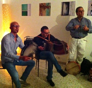 A friend's party in Cisternino where music is on the menu.